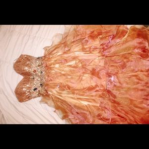 Light orange party dress size - XS